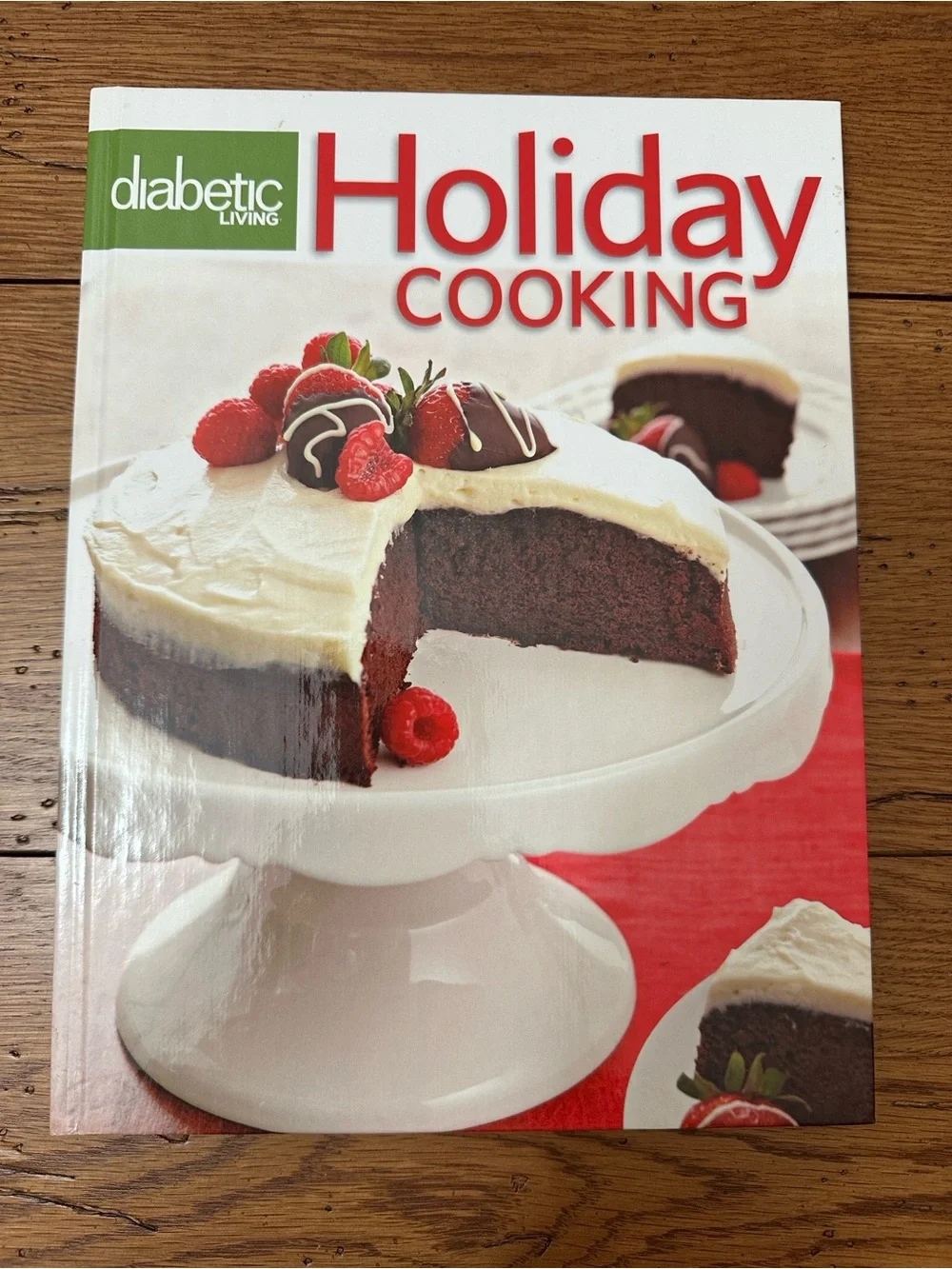 Diabetic Living Holiday Cooking Cookbook - White, Red, Green Cover